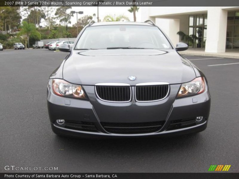 Sparkling Graphite Metallic / Black Dakota Leather 2007 BMW 3 Series 328xi Wagon