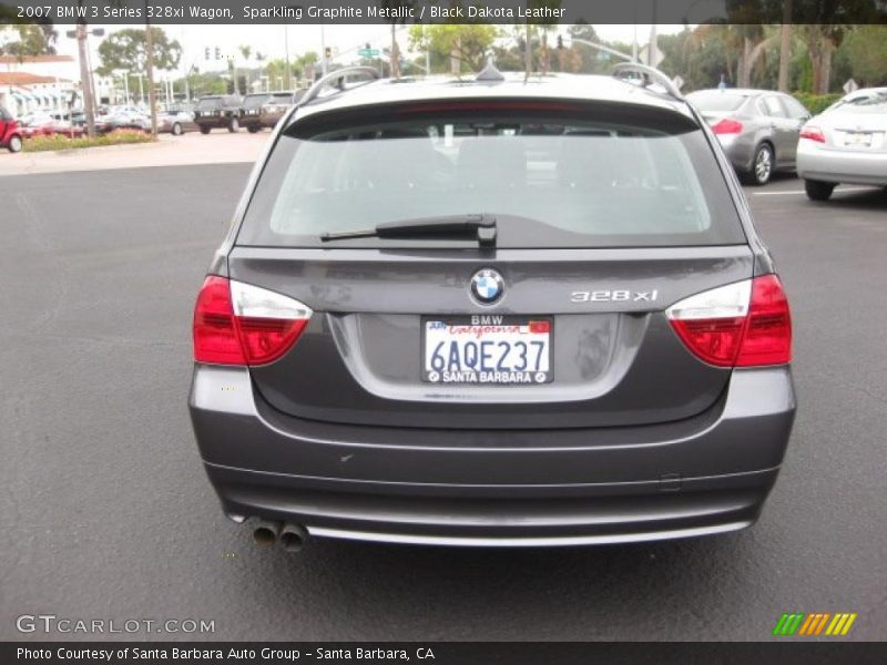 Sparkling Graphite Metallic / Black Dakota Leather 2007 BMW 3 Series 328xi Wagon
