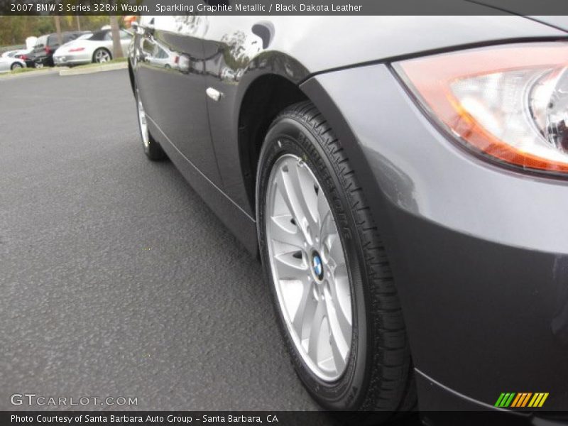 Sparkling Graphite Metallic / Black Dakota Leather 2007 BMW 3 Series 328xi Wagon