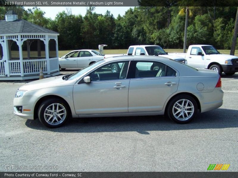 Smokestone Metallic / Medium Light Stone 2010 Ford Fusion SEL V6