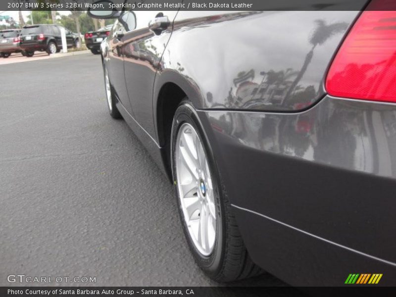 Sparkling Graphite Metallic / Black Dakota Leather 2007 BMW 3 Series 328xi Wagon