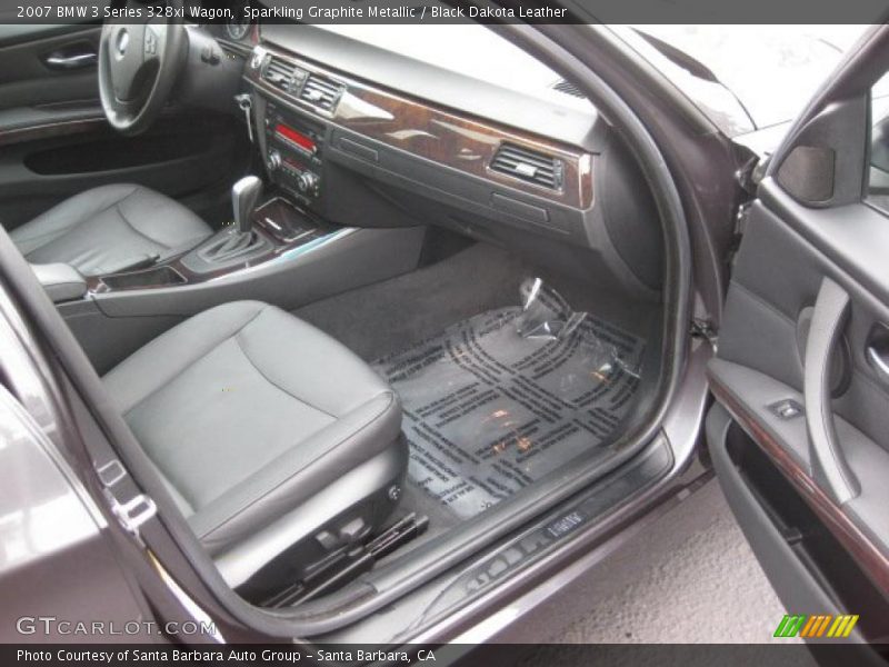 Sparkling Graphite Metallic / Black Dakota Leather 2007 BMW 3 Series 328xi Wagon