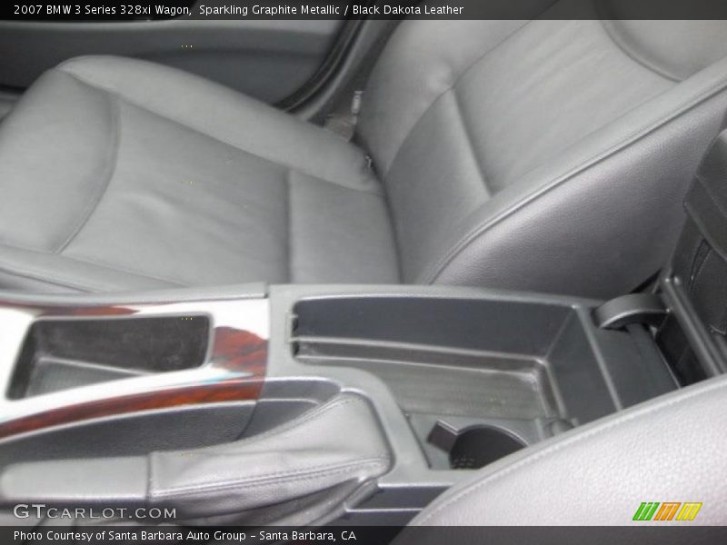 Sparkling Graphite Metallic / Black Dakota Leather 2007 BMW 3 Series 328xi Wagon