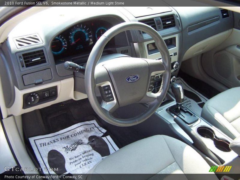 Smokestone Metallic / Medium Light Stone 2010 Ford Fusion SEL V6