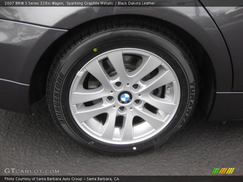 Sparkling Graphite Metallic / Black Dakota Leather 2007 BMW 3 Series 328xi Wagon