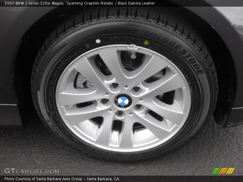 Sparkling Graphite Metallic / Black Dakota Leather 2007 BMW 3 Series 328xi Wagon