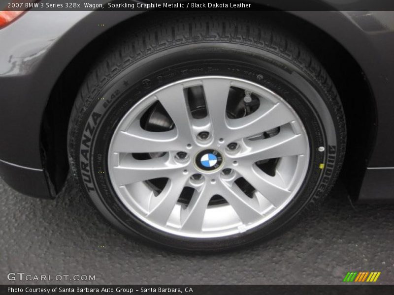Sparkling Graphite Metallic / Black Dakota Leather 2007 BMW 3 Series 328xi Wagon