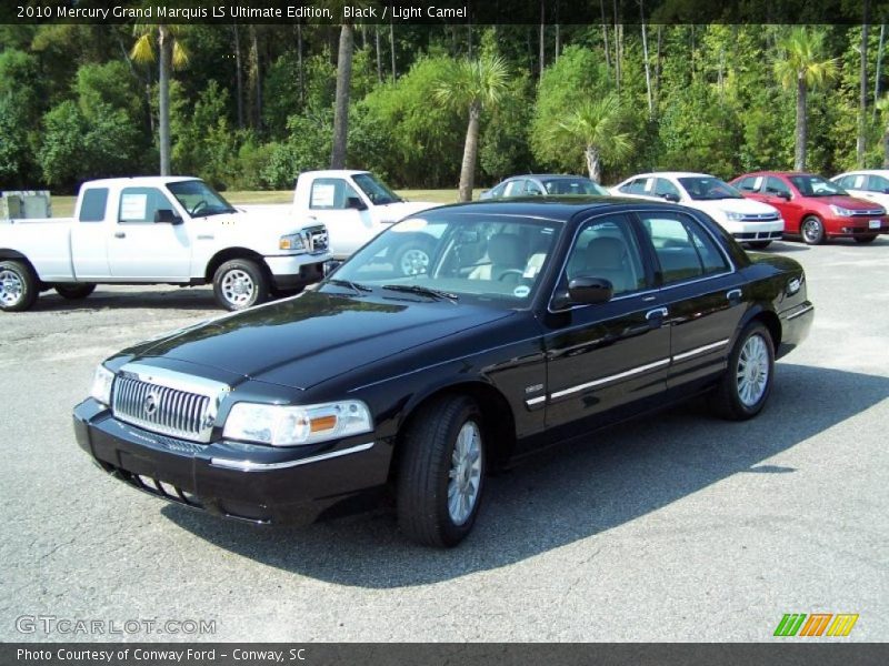 Black / Light Camel 2010 Mercury Grand Marquis LS Ultimate Edition