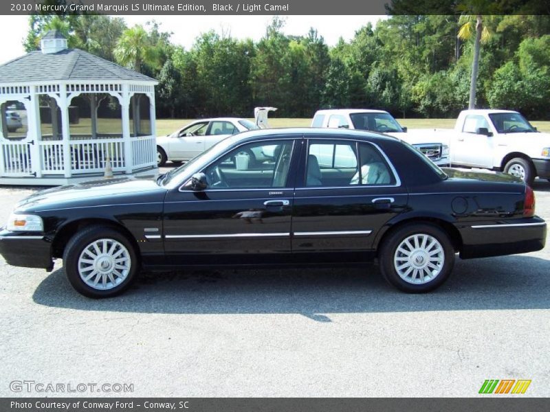 Black / Light Camel 2010 Mercury Grand Marquis LS Ultimate Edition