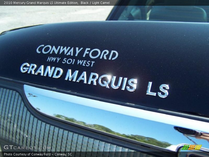 Black / Light Camel 2010 Mercury Grand Marquis LS Ultimate Edition