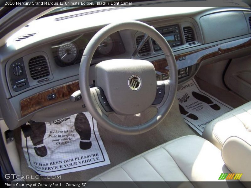 Black / Light Camel 2010 Mercury Grand Marquis LS Ultimate Edition
