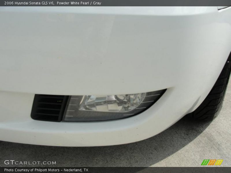 Powder White Pearl / Gray 2006 Hyundai Sonata GLS V6