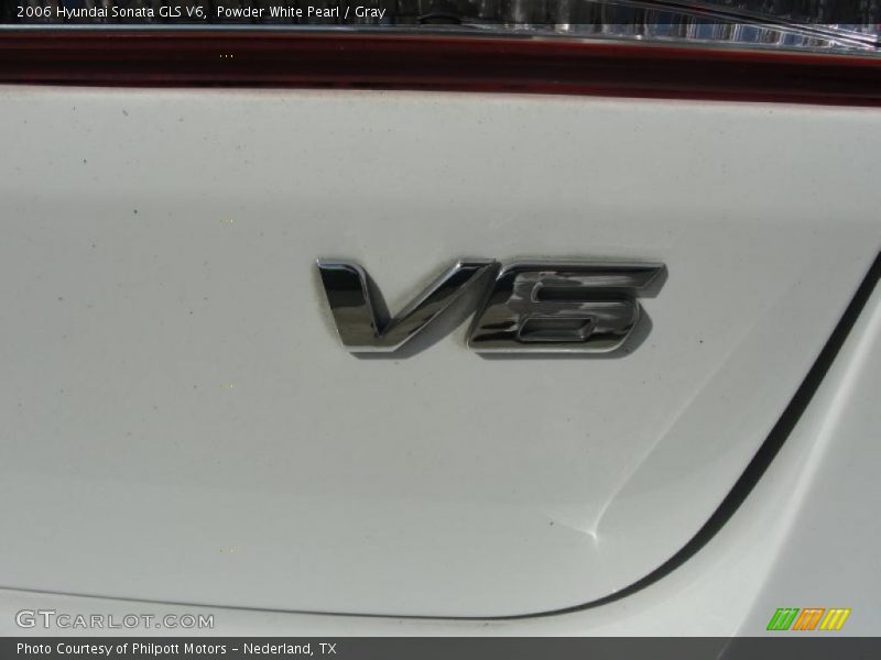 Powder White Pearl / Gray 2006 Hyundai Sonata GLS V6
