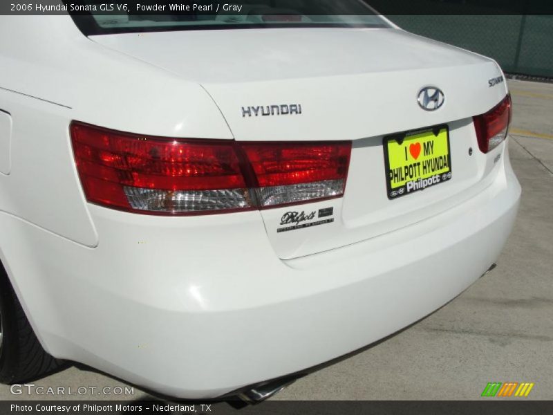Powder White Pearl / Gray 2006 Hyundai Sonata GLS V6