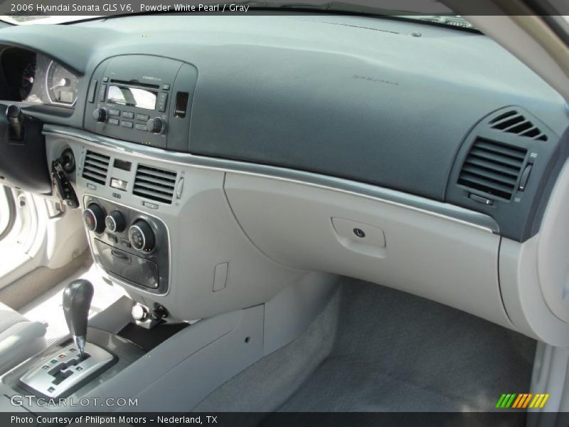 Powder White Pearl / Gray 2006 Hyundai Sonata GLS V6