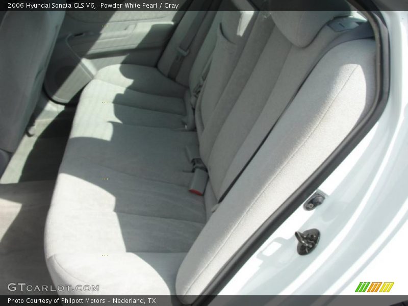 Powder White Pearl / Gray 2006 Hyundai Sonata GLS V6