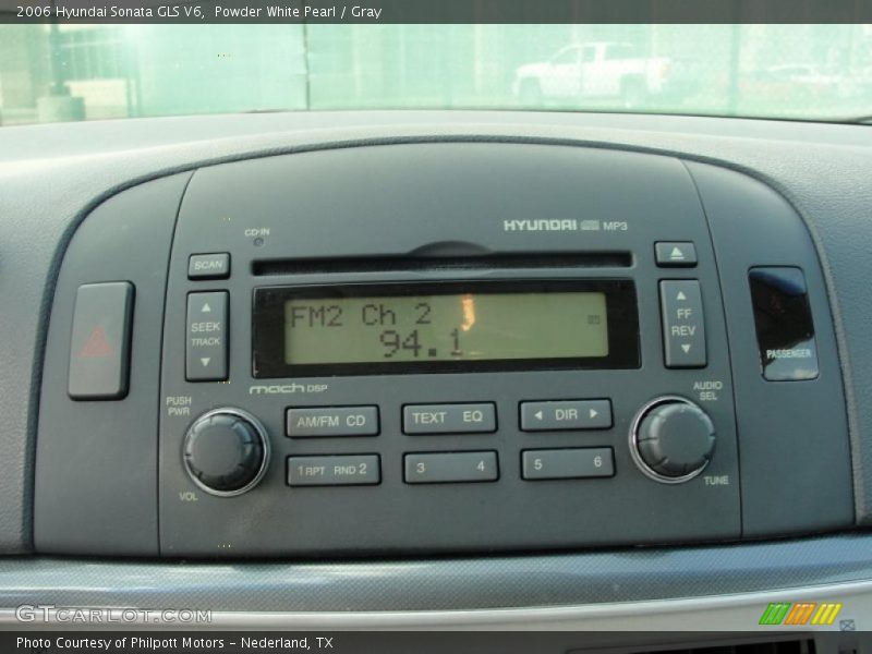Powder White Pearl / Gray 2006 Hyundai Sonata GLS V6