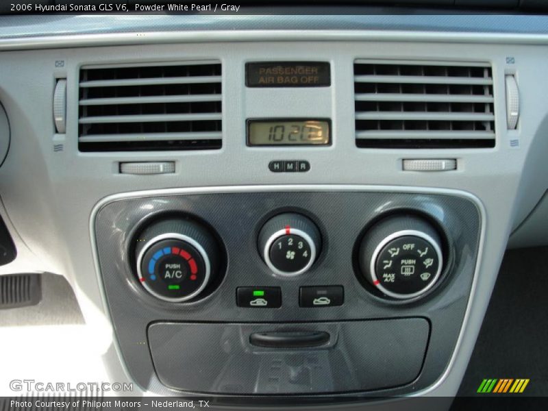 Powder White Pearl / Gray 2006 Hyundai Sonata GLS V6
