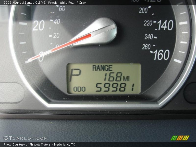Powder White Pearl / Gray 2006 Hyundai Sonata GLS V6