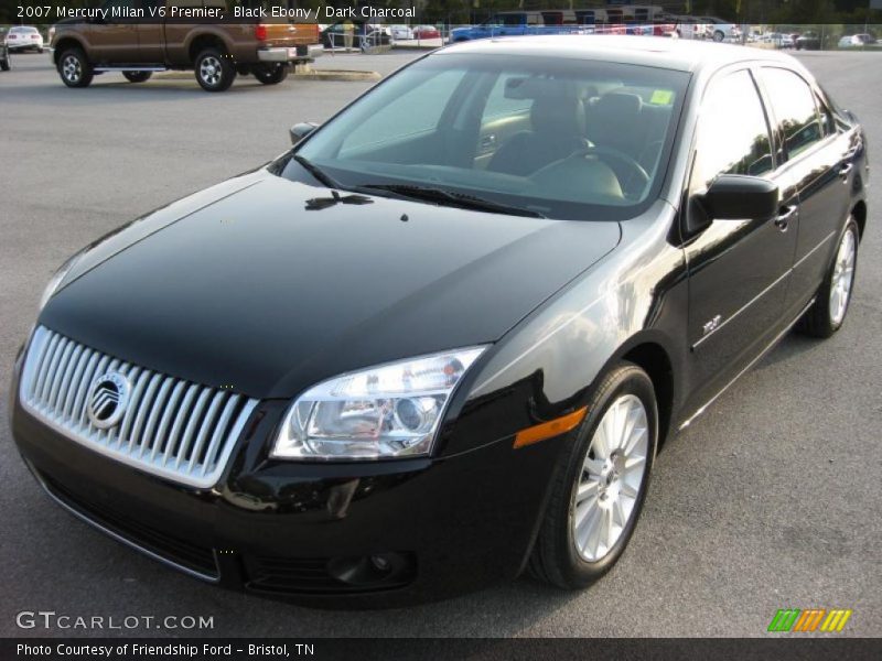 Black Ebony / Dark Charcoal 2007 Mercury Milan V6 Premier