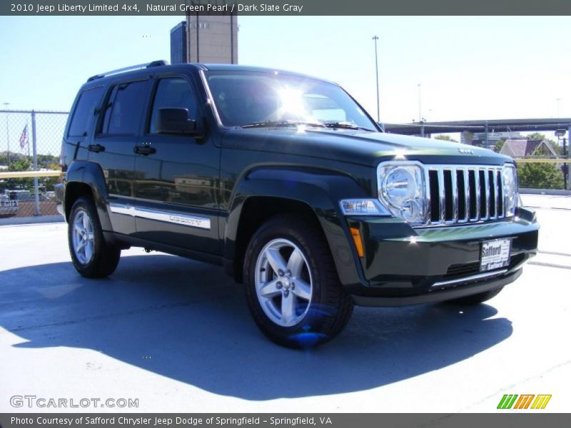 Natural Green Pearl / Dark Slate Gray 2010 Jeep Liberty Limited 4x4