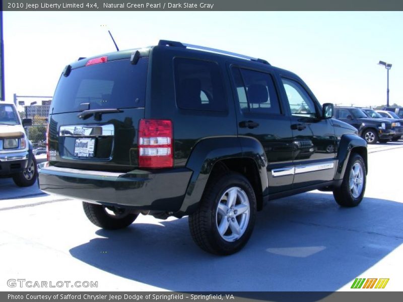 Natural Green Pearl / Dark Slate Gray 2010 Jeep Liberty Limited 4x4