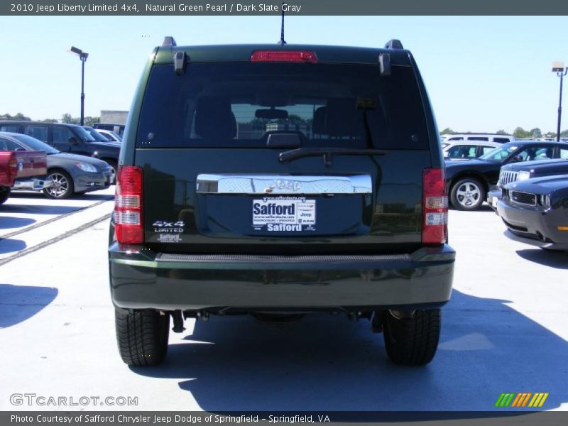 Natural Green Pearl / Dark Slate Gray 2010 Jeep Liberty Limited 4x4