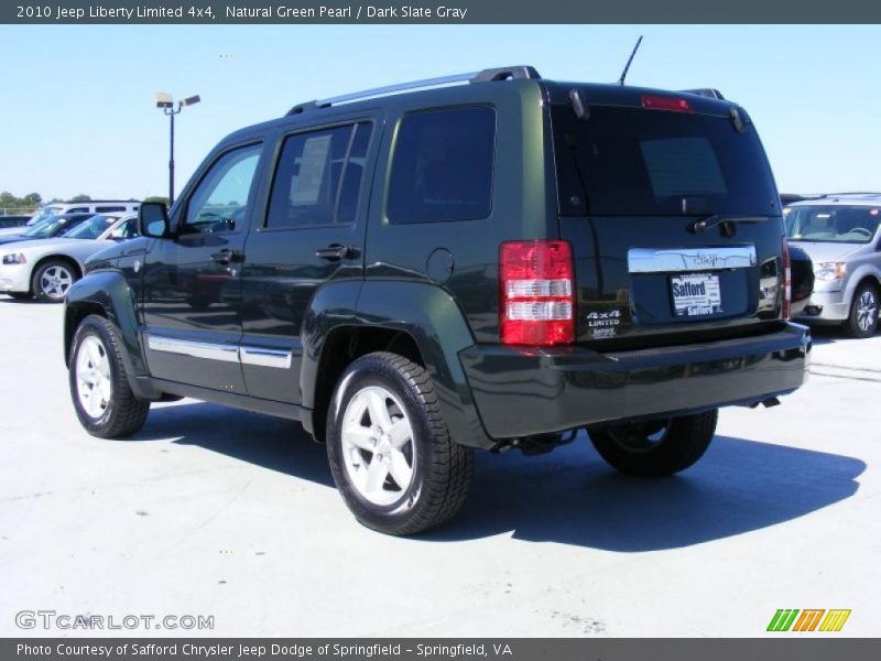 Natural Green Pearl / Dark Slate Gray 2010 Jeep Liberty Limited 4x4