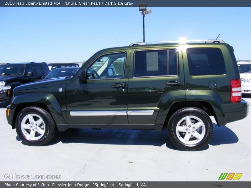 Natural Green Pearl / Dark Slate Gray 2010 Jeep Liberty Limited 4x4