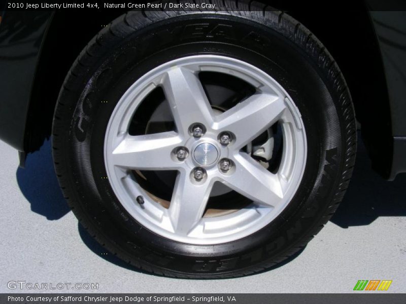 Natural Green Pearl / Dark Slate Gray 2010 Jeep Liberty Limited 4x4