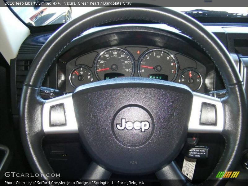 Natural Green Pearl / Dark Slate Gray 2010 Jeep Liberty Limited 4x4