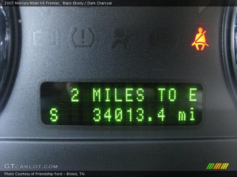 Black Ebony / Dark Charcoal 2007 Mercury Milan V6 Premier