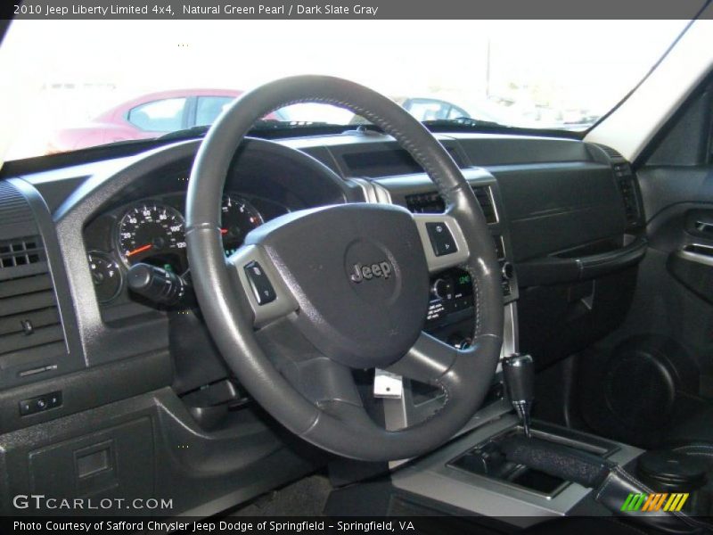 Natural Green Pearl / Dark Slate Gray 2010 Jeep Liberty Limited 4x4