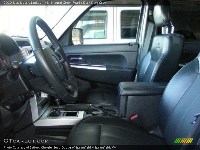 Natural Green Pearl / Dark Slate Gray 2010 Jeep Liberty Limited 4x4
