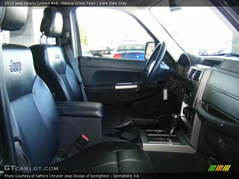 Natural Green Pearl / Dark Slate Gray 2010 Jeep Liberty Limited 4x4