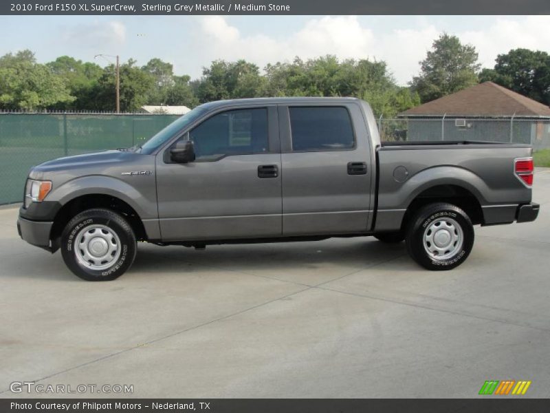 Sterling Grey Metallic / Medium Stone 2010 Ford F150 XL SuperCrew
