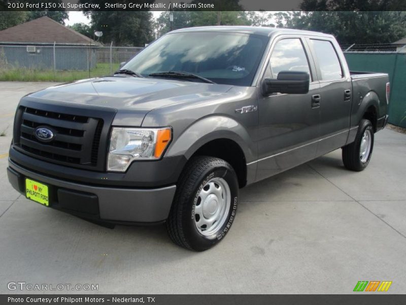 Sterling Grey Metallic / Medium Stone 2010 Ford F150 XL SuperCrew