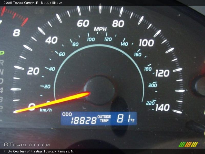 Black / Bisque 2008 Toyota Camry LE