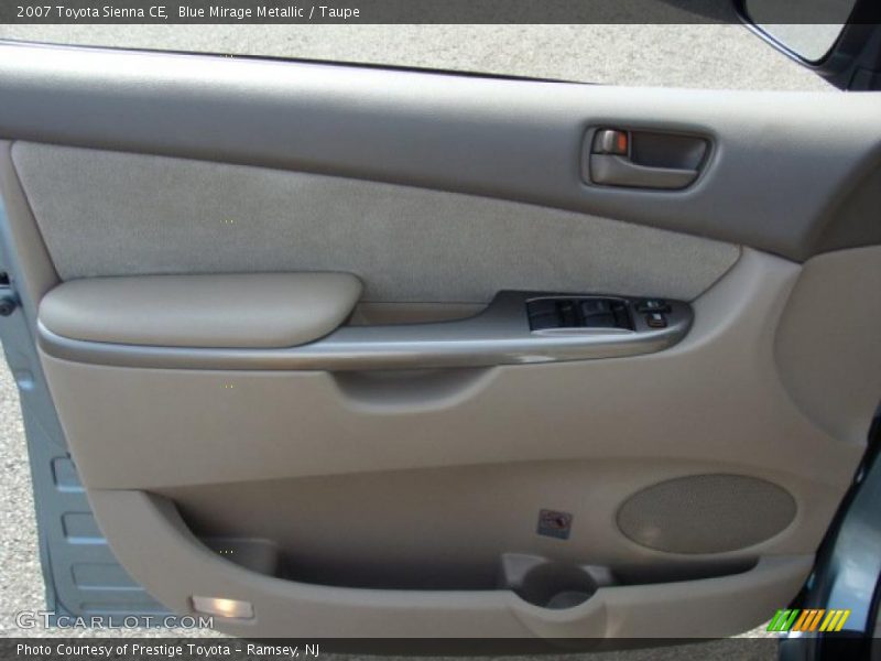 Blue Mirage Metallic / Taupe 2007 Toyota Sienna CE