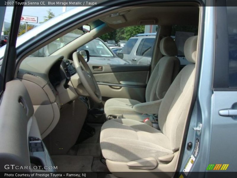 Blue Mirage Metallic / Taupe 2007 Toyota Sienna CE