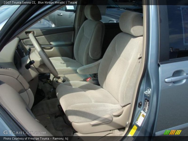 Blue Mirage Metallic / Taupe 2007 Toyota Sienna CE