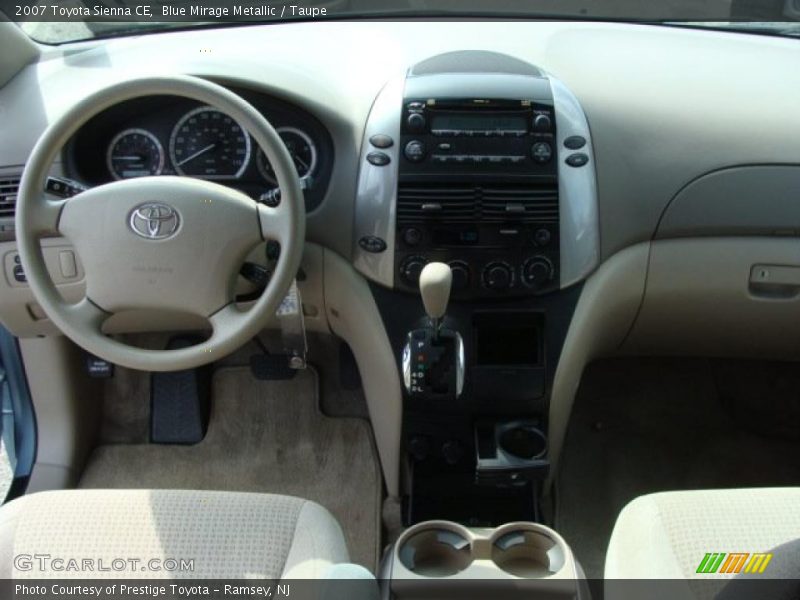 Blue Mirage Metallic / Taupe 2007 Toyota Sienna CE