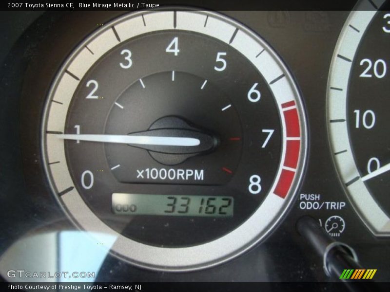 Blue Mirage Metallic / Taupe 2007 Toyota Sienna CE