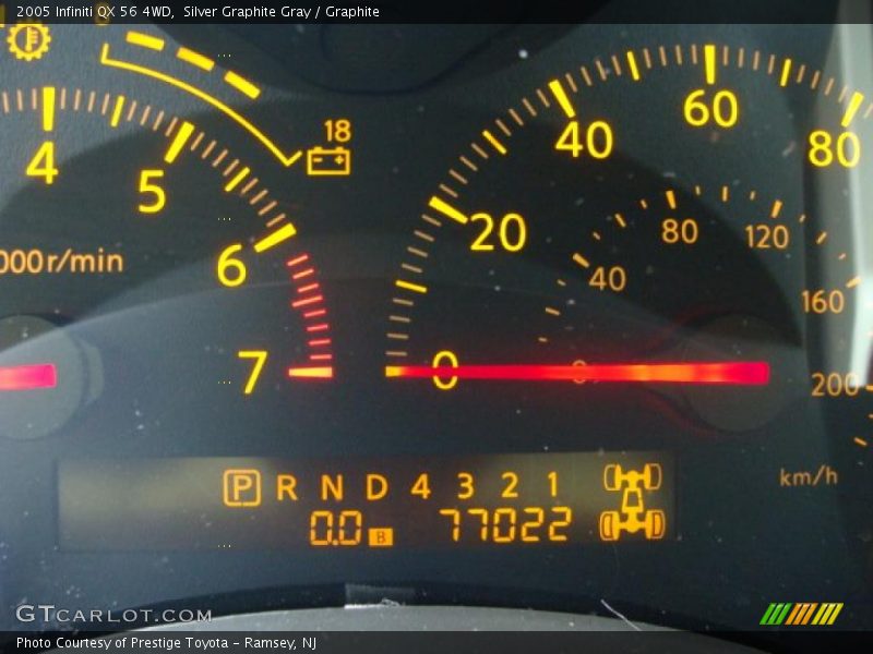 Silver Graphite Gray / Graphite 2005 Infiniti QX 56 4WD