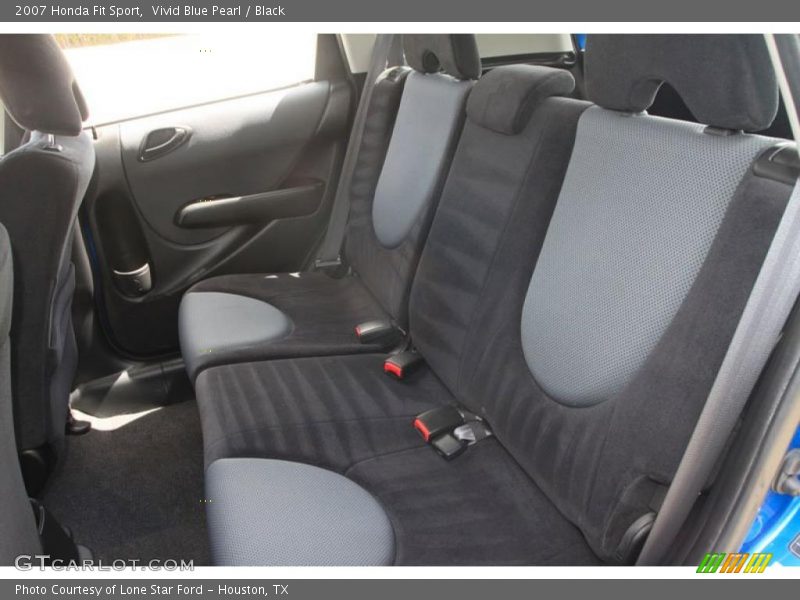 Vivid Blue Pearl / Black 2007 Honda Fit Sport