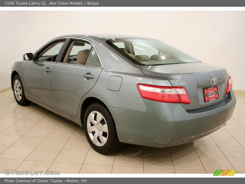Aloe Green Metallic / Bisque 2008 Toyota Camry LE