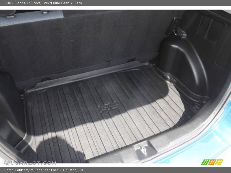 Vivid Blue Pearl / Black 2007 Honda Fit Sport