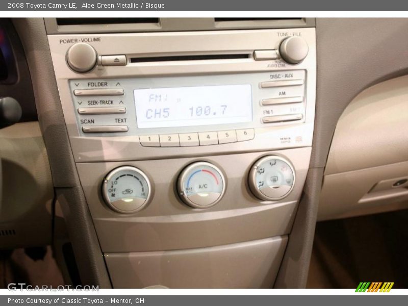 Aloe Green Metallic / Bisque 2008 Toyota Camry LE
