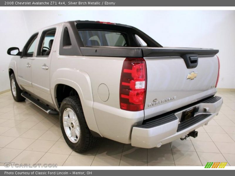 Silver Birch Metallic / Ebony 2008 Chevrolet Avalanche Z71 4x4