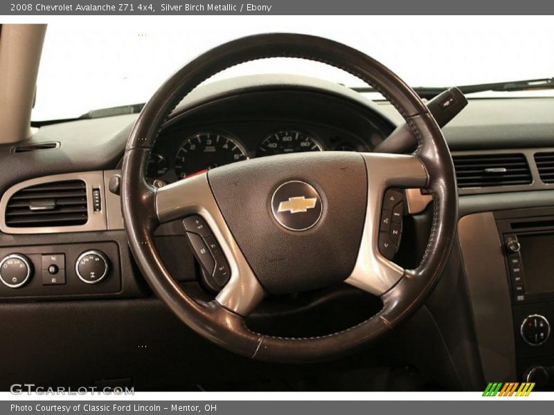 Silver Birch Metallic / Ebony 2008 Chevrolet Avalanche Z71 4x4